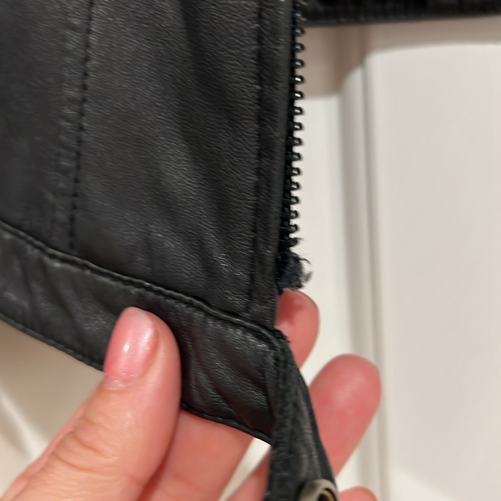 Asobio black leather jacket.  Large‎ - Picture 4 of 8